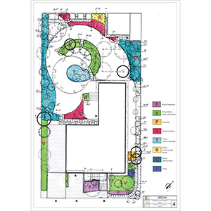 Mirków. Projekt przebudowy ogrodu w Mirkowie. Ledum Ogrody – projektowanie ogrodów przydomowych, projektowanie zielonych tarasów, projektowanie zielonych dachów, projektowanie ogrodów balkonowych, projektowanie małej architektury ogrodowej, doradztwo ogrodowe, warsztaty. Wrocław, Dolnośląskie.