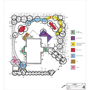 Wrocław. Projekt rodzinnego ogrodu we Wrocławiu. Ledum Ogrody – projektowanie ogrodów przydomowych, projektowanie zielonych tarasów, projektowanie zielonych dachów, projektowanie ogrodów balkonowych, projektowanie małej architektury ogrodowej, doradztwo ogrodowe, warsztaty. Wrocław, Dolnośląskie.